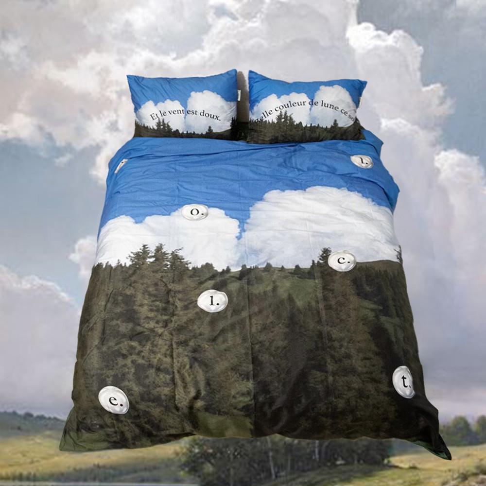 수심 Cloud Forest Bedding 클라우드 이불 베개 세트 커버 구름 침구 더블