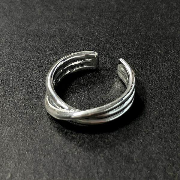 #717 3-line ring / silver