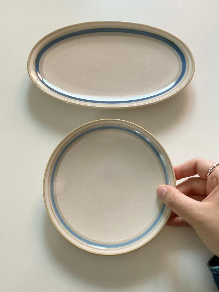 오아페 블루 라인 플레이트 blue line plate (2 options)