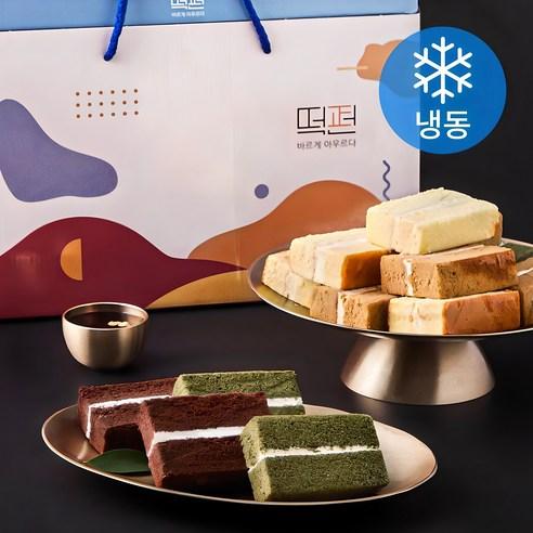 떡편 쌀케익 초코 35g x 4p + 고구마 35g x 4p + 커피 30g x 4p + 콩고물 쑥 30g x 4p 선물세트 (냉동), 1박스 - 떡세트 | 쿠팡