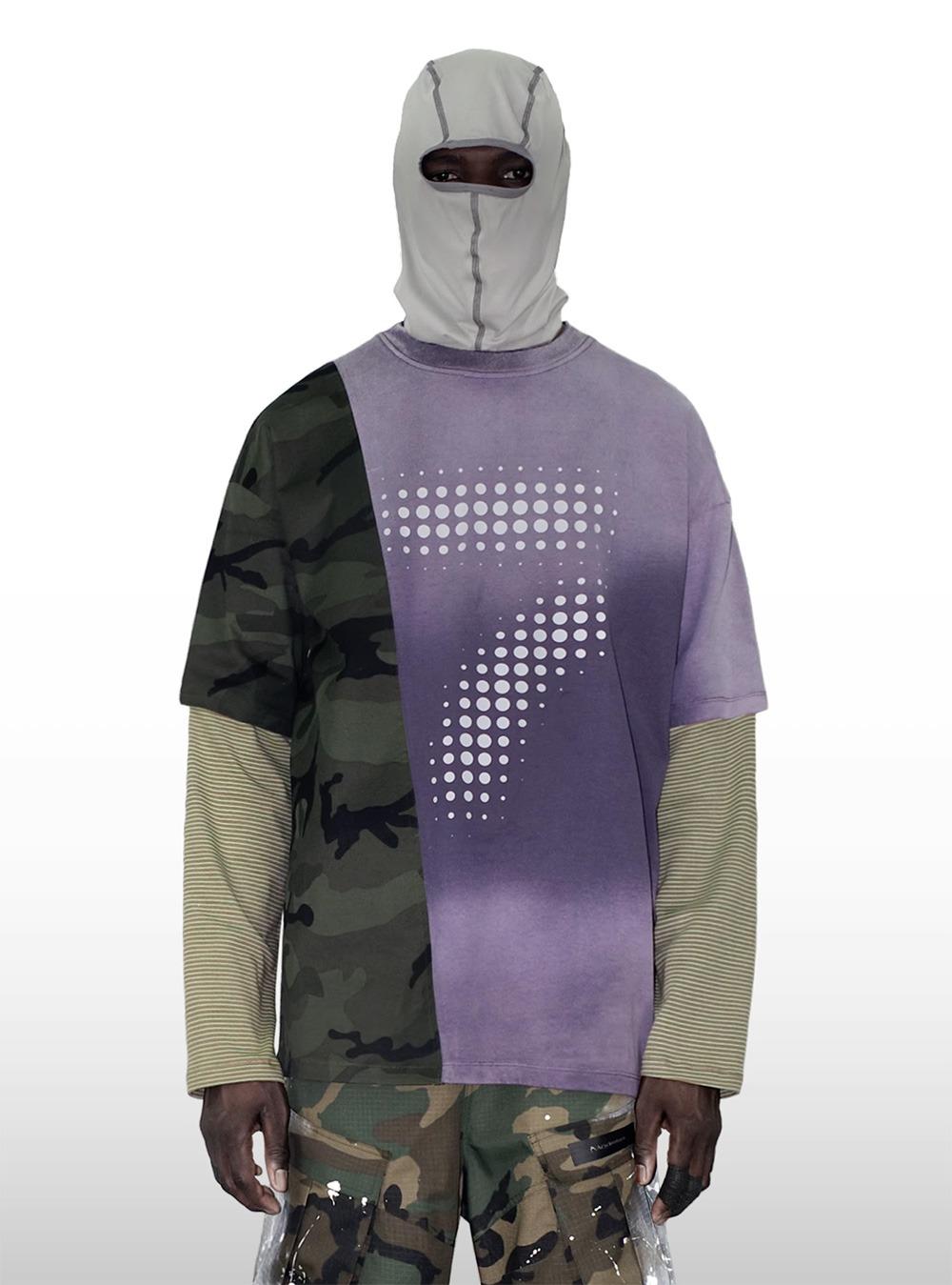 Digital Graphic Patchwork Long Sleeve (3color)