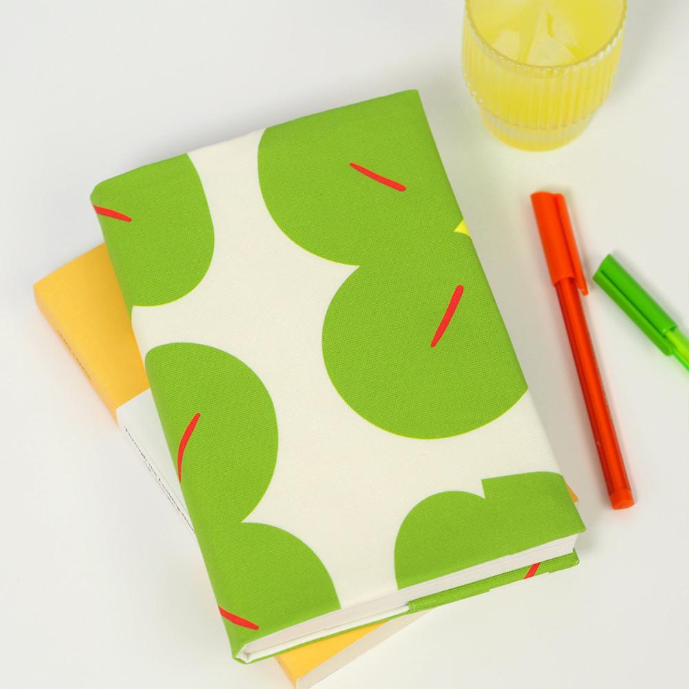 북커버 cotton green book cover