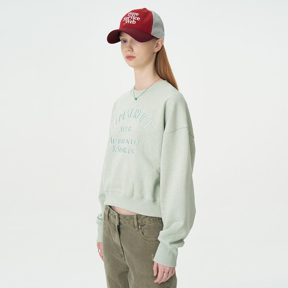 Arch Logo Crop Sweatshirt [Mint]