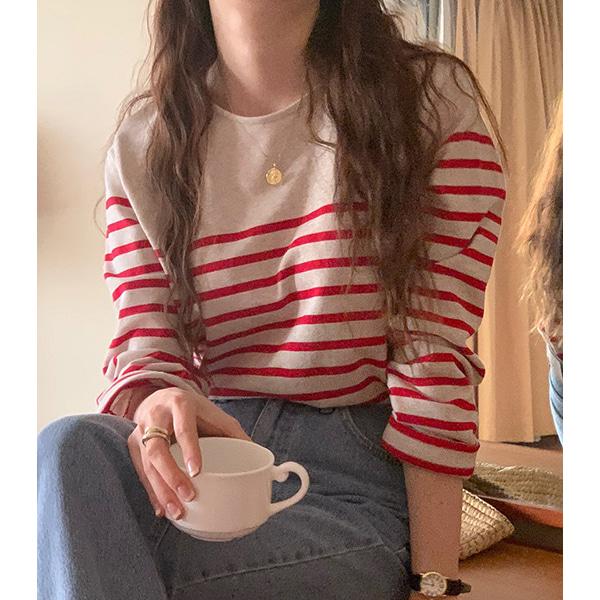 sale 테디단가라티/스트라이프라운드T/ARE