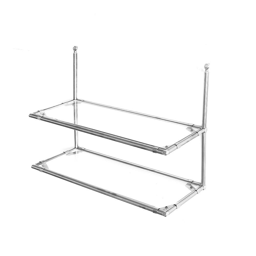 아이캔행잇 모듈 2단 폭좁은 벽선반 벽장식 월마운트 가방진열장