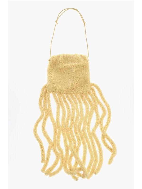 보테가 베네타 프린지 베이지 숄더백