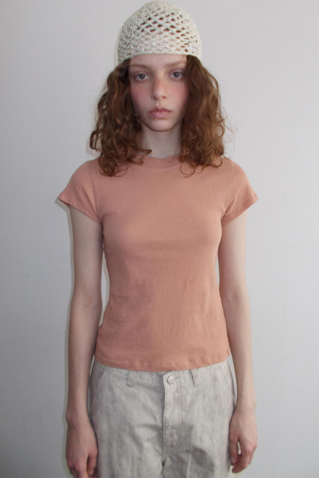 OF NATURAL SLIM T-SHIRT_SALMON