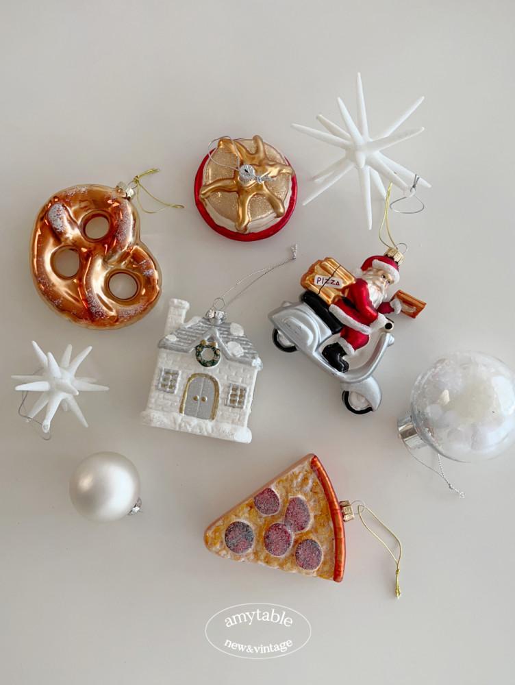 (에이미테이블) 크리스마스 푸드 음식 오너먼트