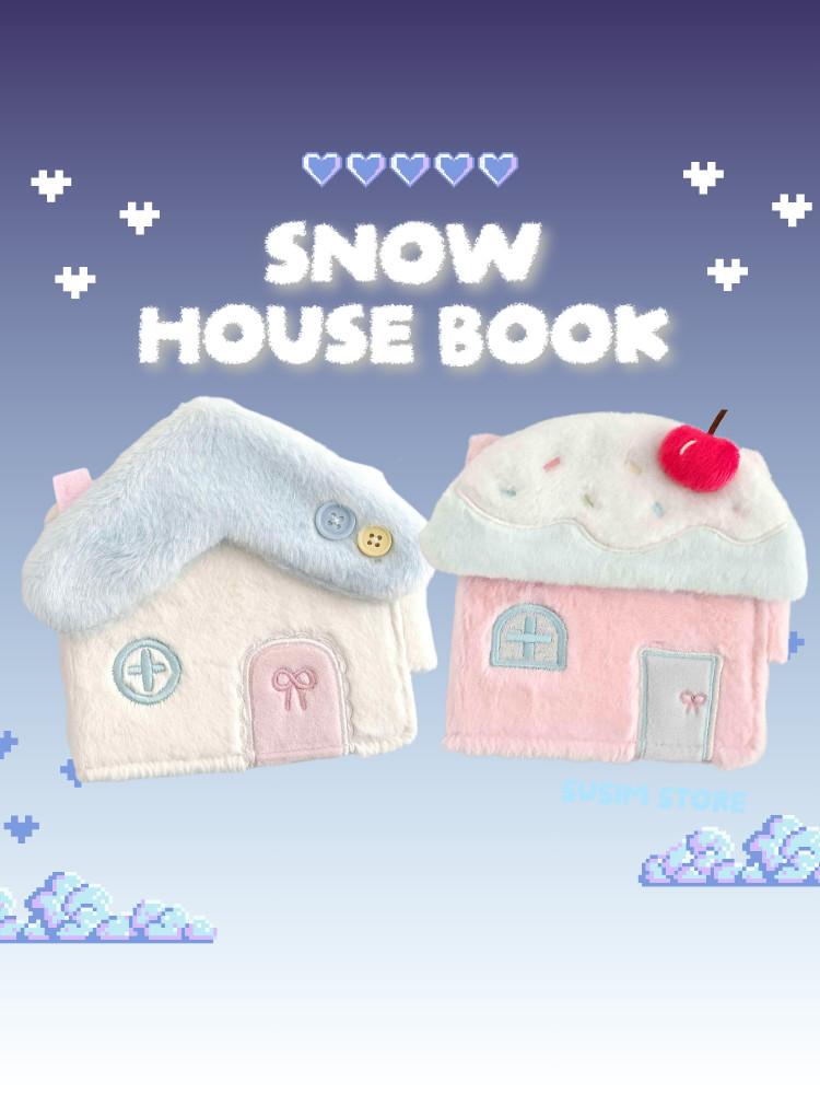 수심 Snow Pink House Book 스노우 핑크 하우스 콜렉트북 눈사람 포카 3공