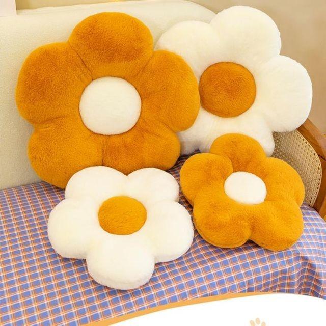 키밍 긴털 꽃쿠션