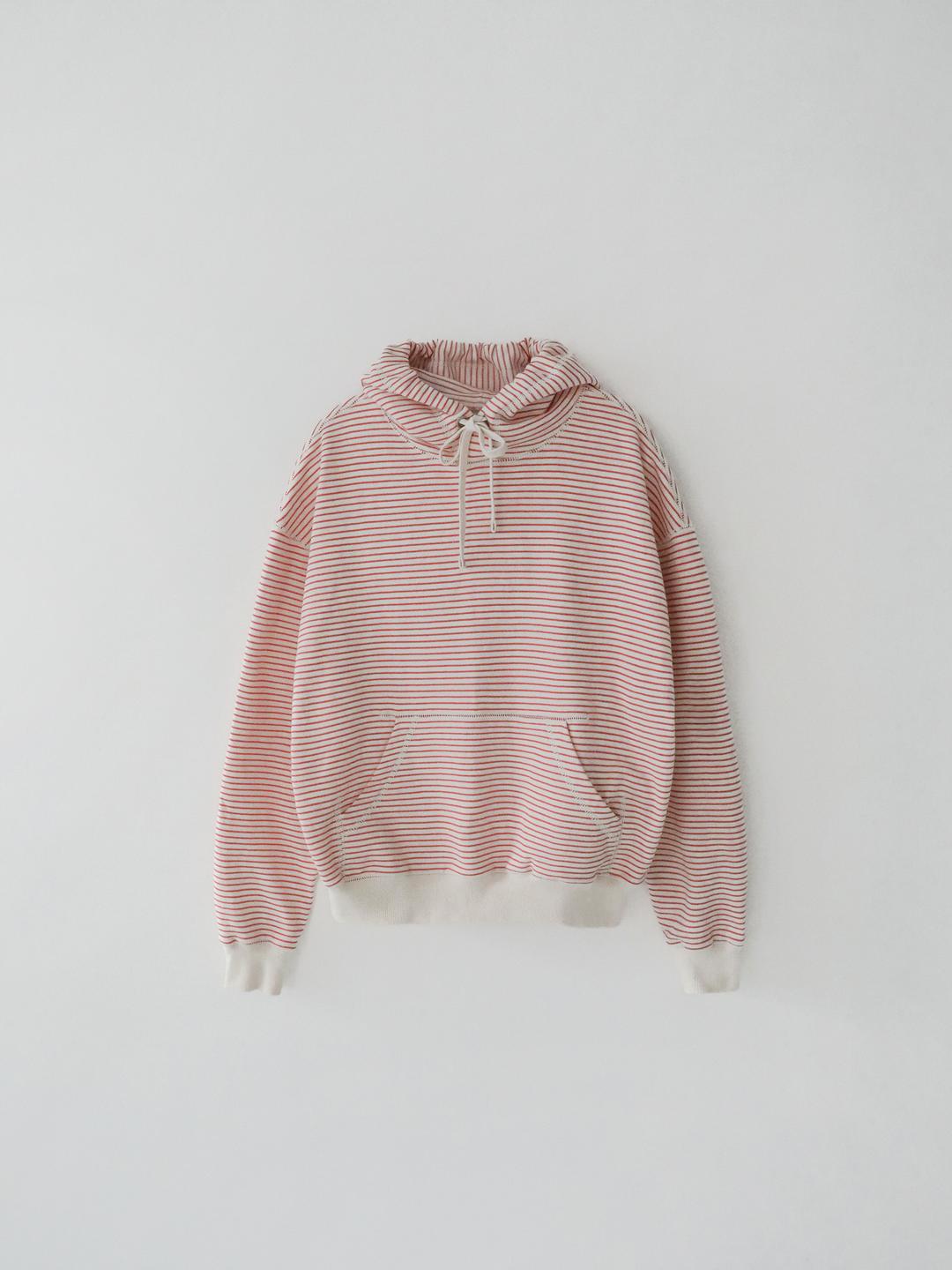 Wally Striped Hoodie (Red)