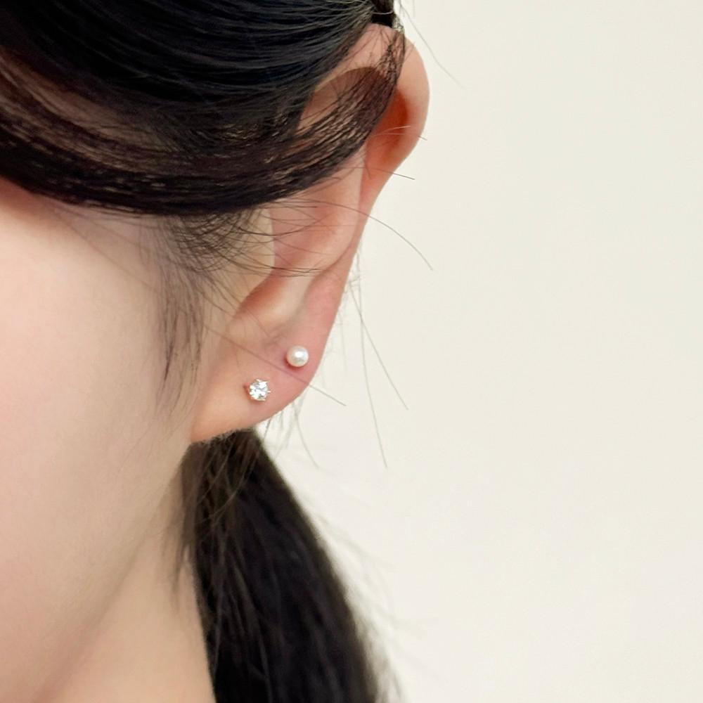 14K 초미니 진주귀걸이 2mm 3mm