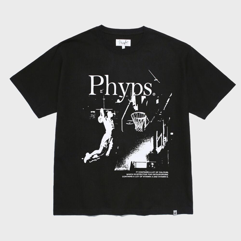PHYPS® BASKETBALL DUNK SHOT SS BLACK / WHITE