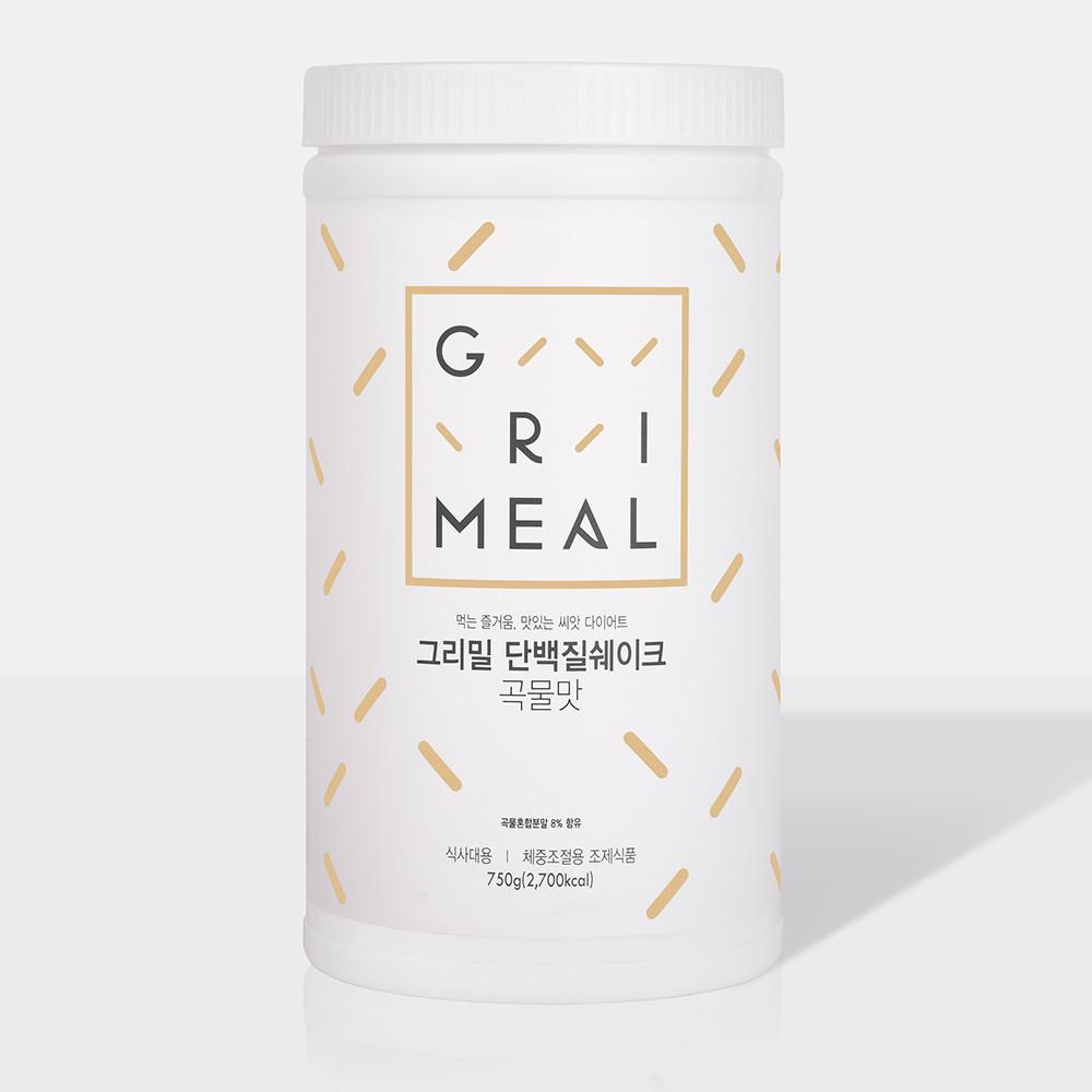 그리밀 단백질쉐이크 곡물맛 750g 맛있는 한끼 식사대용 식단 다이어트음식 다이어트간식 : 그리밀