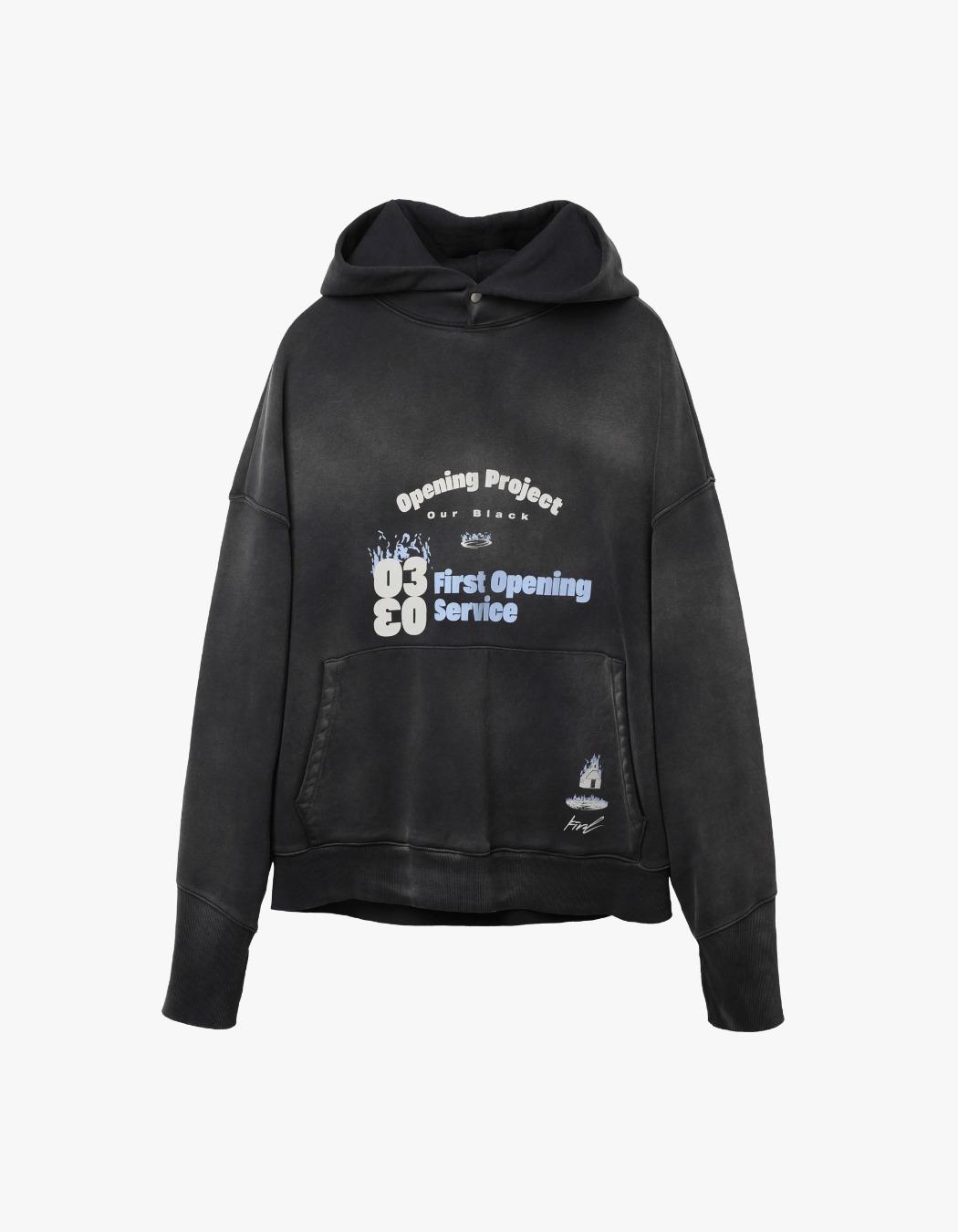 Black First Opening Hoodie