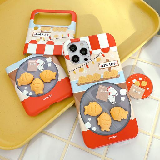[Z플립6 아이폰16] 붕어빵 타이쿤 입체 폰케이스