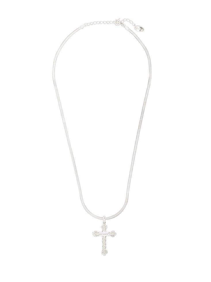 NO.541 [925 SILVER] KNOT CROSS NECKLACE