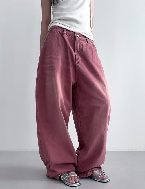 로웨어 sand brush color denim pants