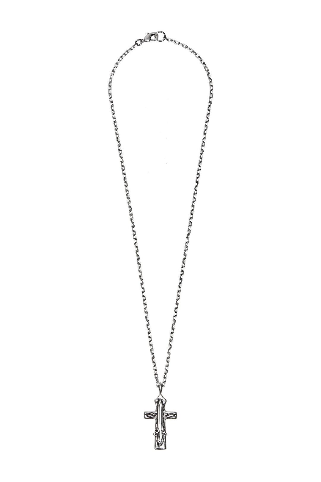 SINGLE MIX TAPE NECKLACE - DARK SILVER