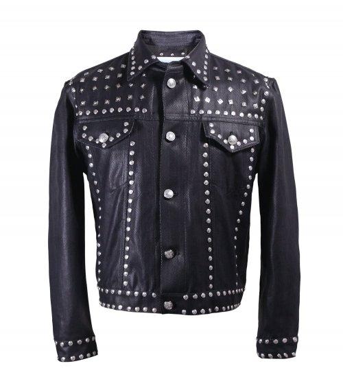 JEAN-JEAN STUD JACKET
