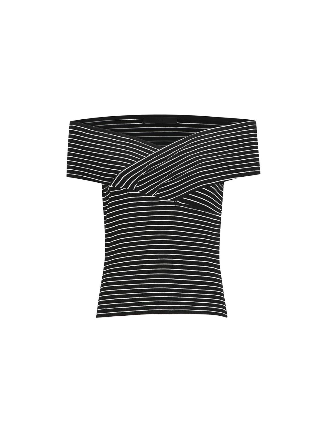 [2/13 예약배송] CROSS-OVER OFF-SHOULDER TOP