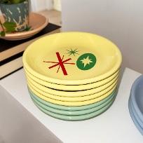 SPACE PLATE 17 (YELLOW) _ 디저트/사이드 플레이트 19cm