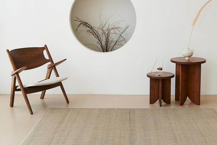 [10%쿠폰] 내츄럴 베이지 폼쿠션 대나무 카페트 대자리 2size