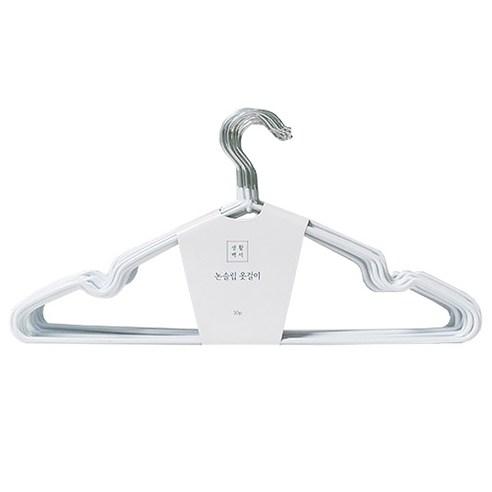 생활백서 논슬립 옷걸이, 화이트, 30개 - 아동옷걸이 | 쿠팡