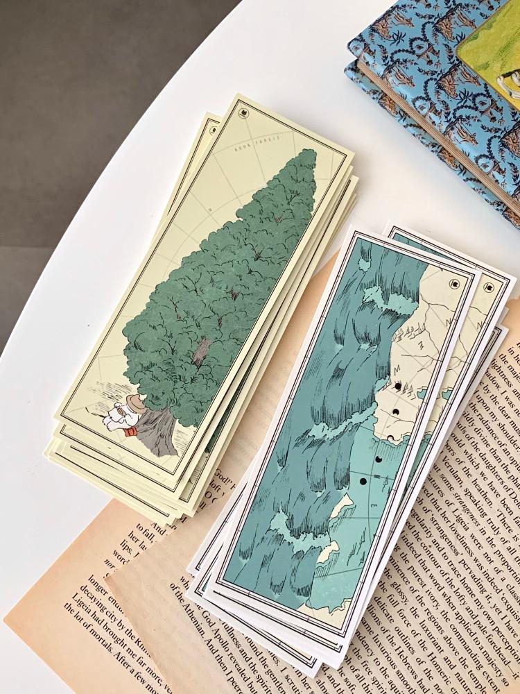 [mewmewbeam] world map bookmark (2종)