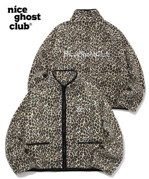 LEOPARD POLAR FLEECE JACKET_BEIGE(NG2BFUB950A)