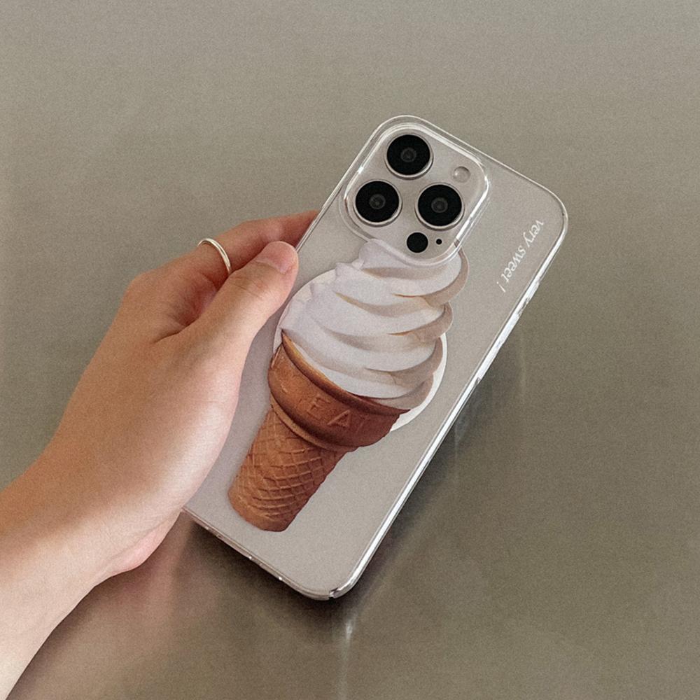 메이드모먼 sweet ice cream 아이폰 맥세이프 케이스 투명 하드