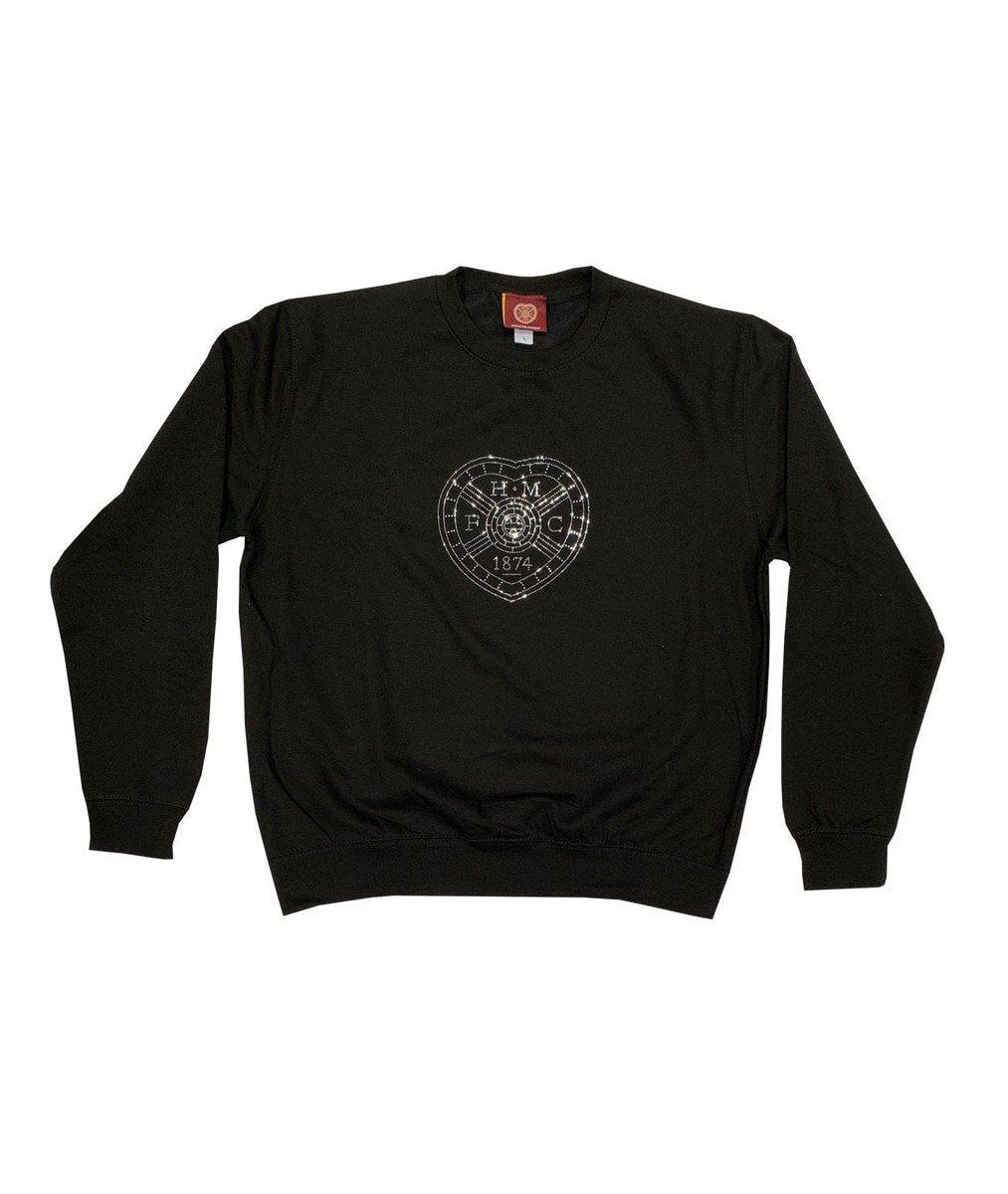 Black Diamante Crest Sweatshirt - 2XL