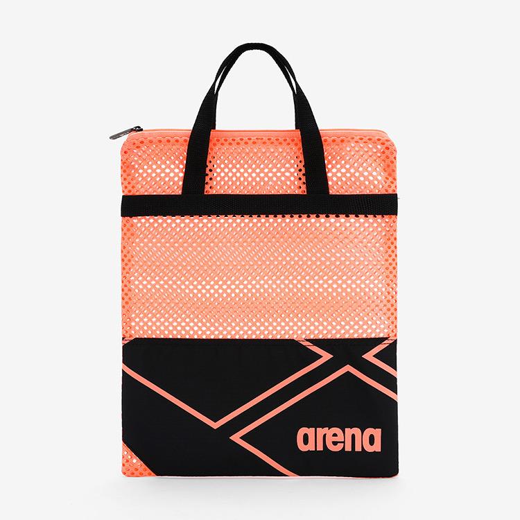 아레나 로고 메쉬 망사가방 코랄 [A3AC1AB06 (COR) 수영가방]