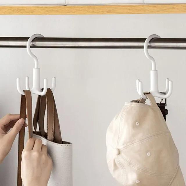 [4개입] 360도 회전 가방걸이 모자걸이 모자정리 벨트 정리행거 고리