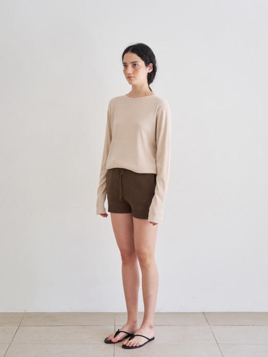 Layne essential long sleeve top - pale pink