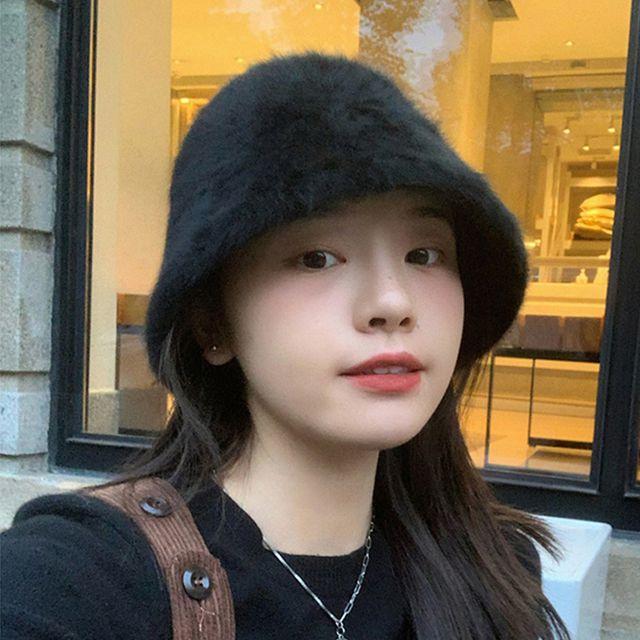 [당일출고/1+1할인3일간 미친세일 /보들보들/귀여움]앙고라 버킷햇 벙거지 모자