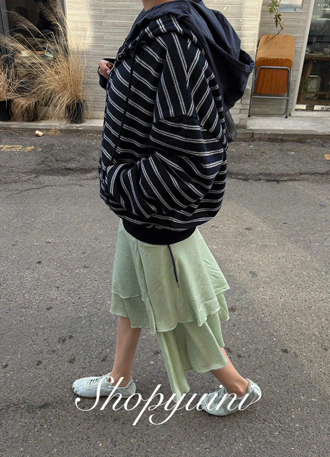 유이니 Ariel ruffle skirt (2color)