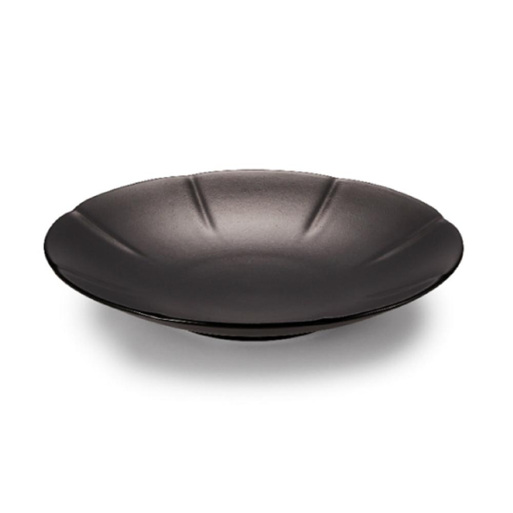 광주요 (단종) 미각 색 먹색 참외형 접시 25cm