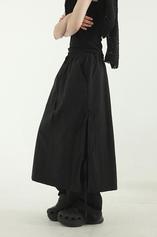 paper string skirt banding pants