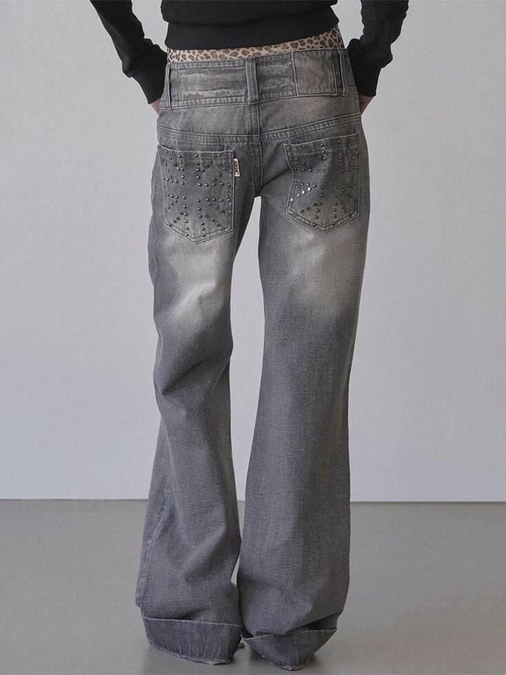 Union Jack Engineered Denim Washed Gray