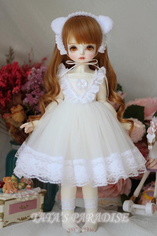 USD, MSD 화이트 드레스 세트의상