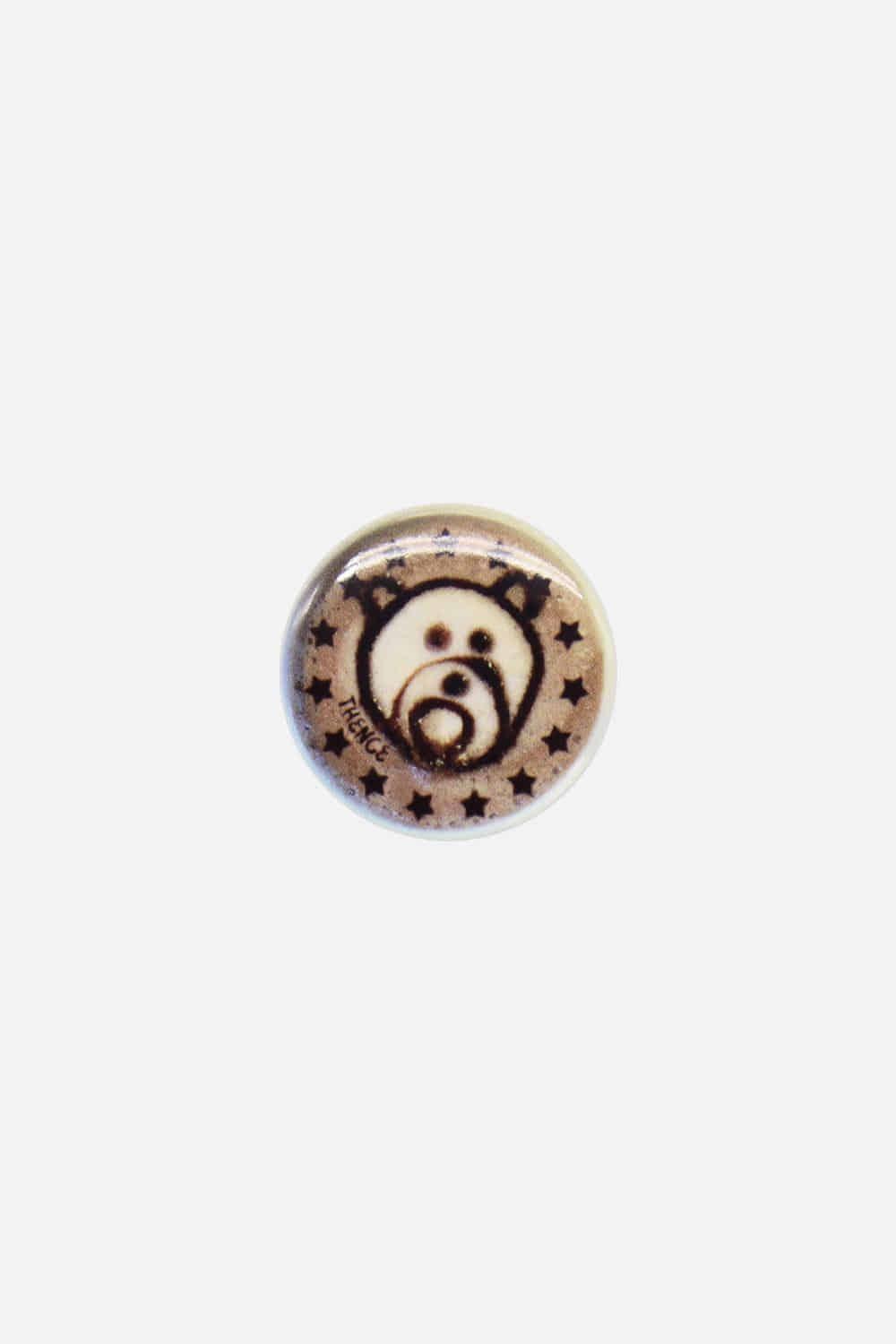 Pin Button_Circle Mini_Teddy Bear