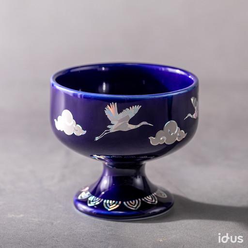 [새해/장수기원선물]자개 품은 학 요술잔_색이변해요