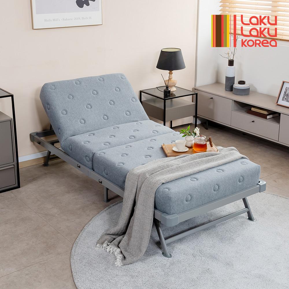 (홈쇼핑제품)라꾸라꾸 6:4 포켓스프링 프리미엄침대 라꾸라꾸침대 1인용 슈퍼싱글 CBK-024P