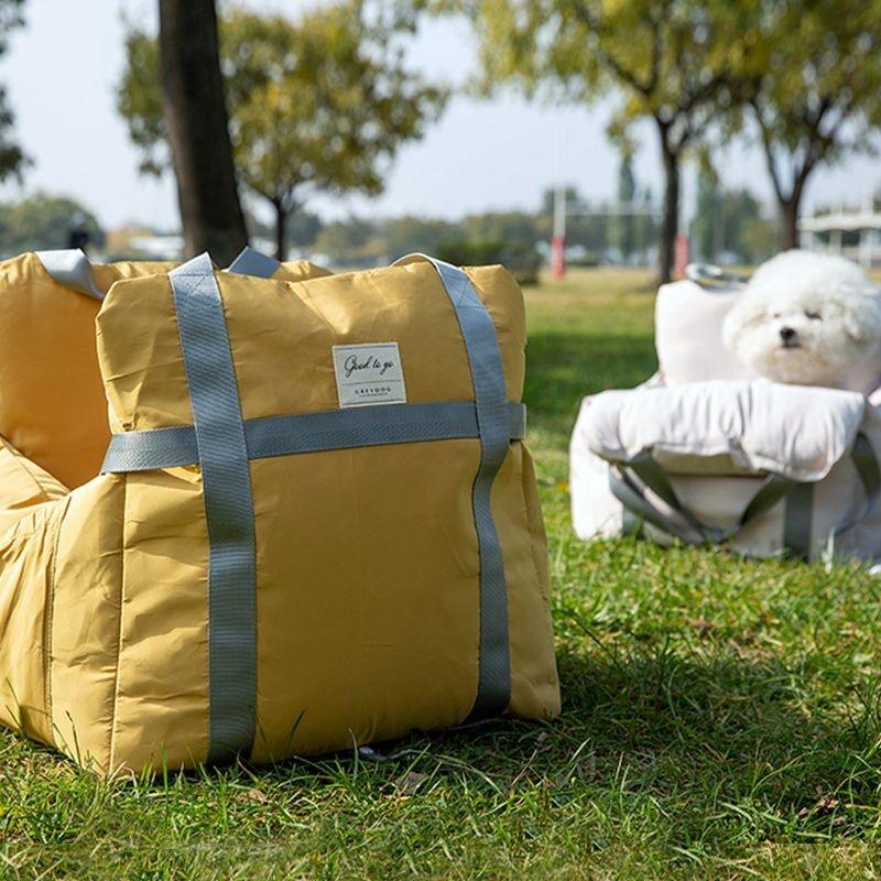 굿투고 펫 카시트 (옐로우/아이보리)