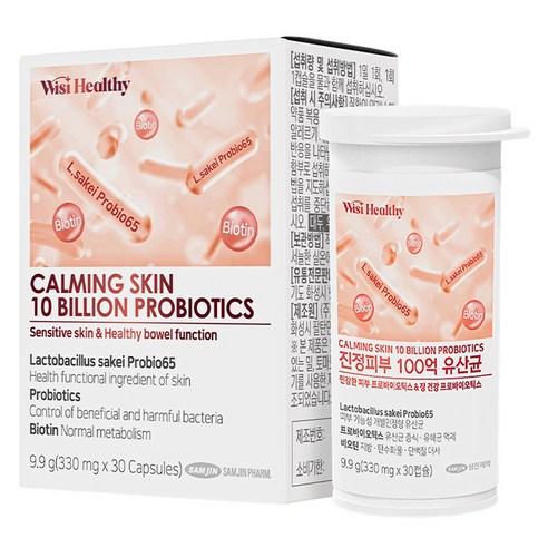 위시헬씨 진정피부 100억 유산균, 30정, 1개 - MCT오일/영양제 | 쿠팡