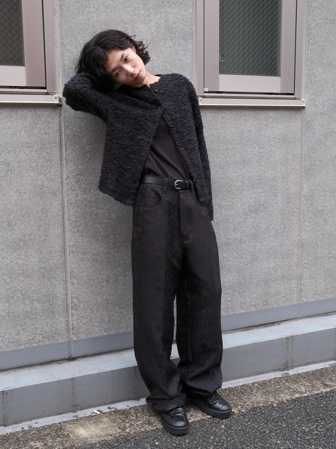 jacquard pants (black)