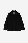 HALF REGLAN COAT - BLACK