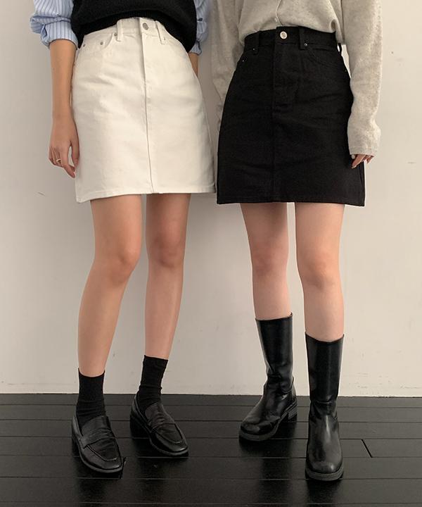 오브뮤트 [MADE]엔디 코튼 미니 스커트