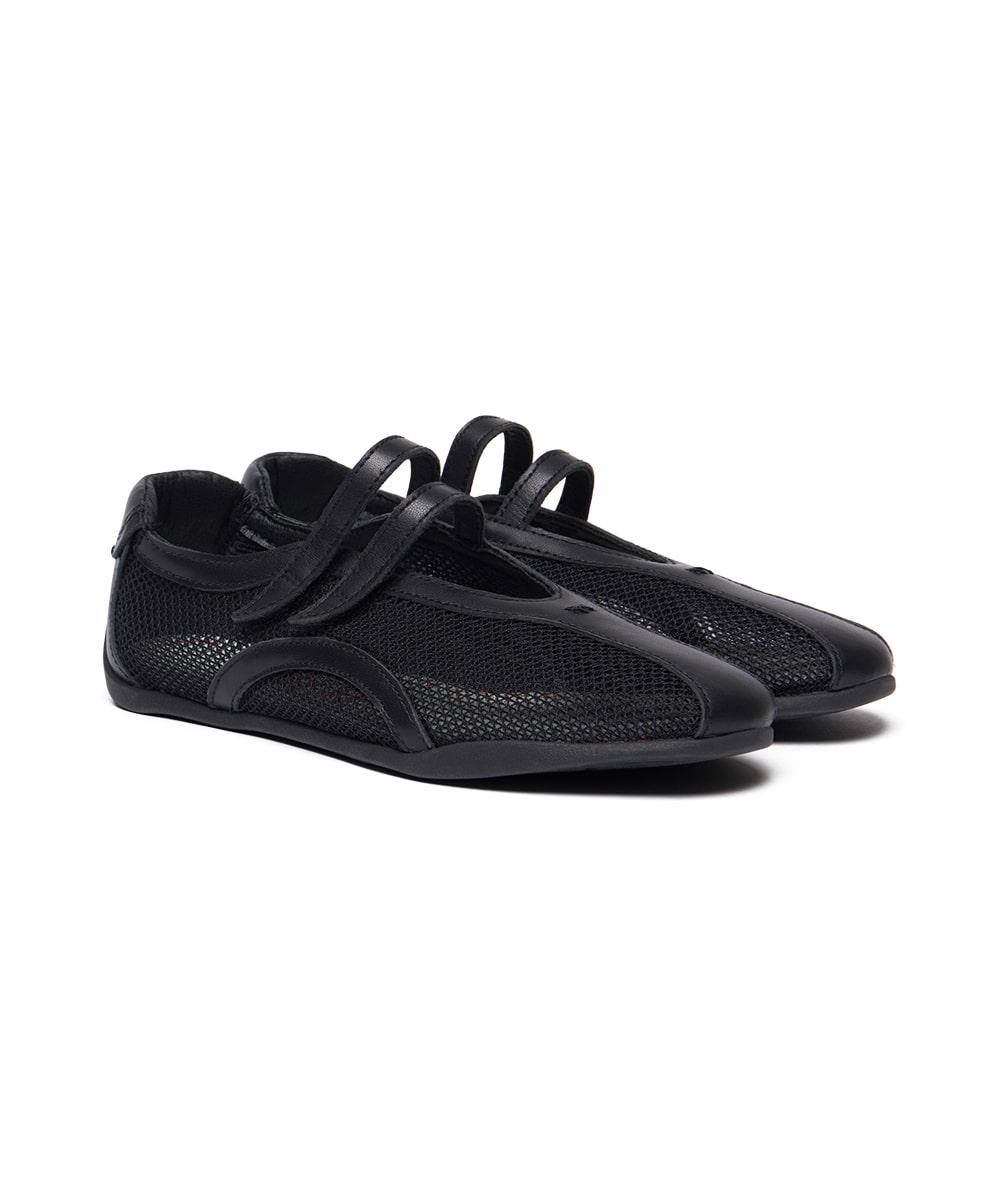 [NEW 10%] TWIN MESH SNEAKERS - BLACK